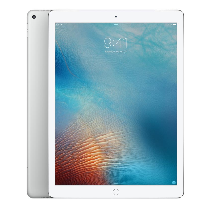Apple iPad Pro 12.9" A1584 Wi-Fi silver with white front bezel - Fonez- Keywords : MacBook - Fonez.ie - laptop- Tablet - Sim free - Unlock - Phones - iphone - android - macbook pro - apple macbook- fonez -samsung - samsung book-sale - best price - deal