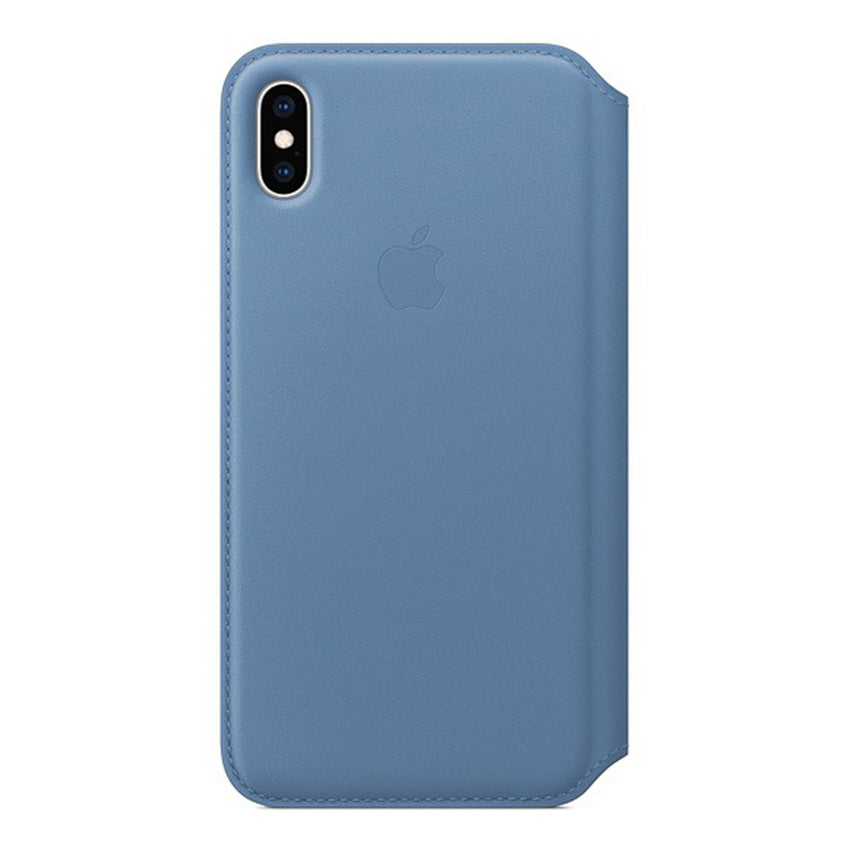 Apple iPhone XS Max Leather Folio Case Cornflower Blue-2- Fonez-Keywords : MacBook - Fonez.ie - laptop- Tablet - Sim free - Unlock - Phones - iphone - android - macbook pro - apple macbook- fonez -samsung - samsung book-sale - best price - deal