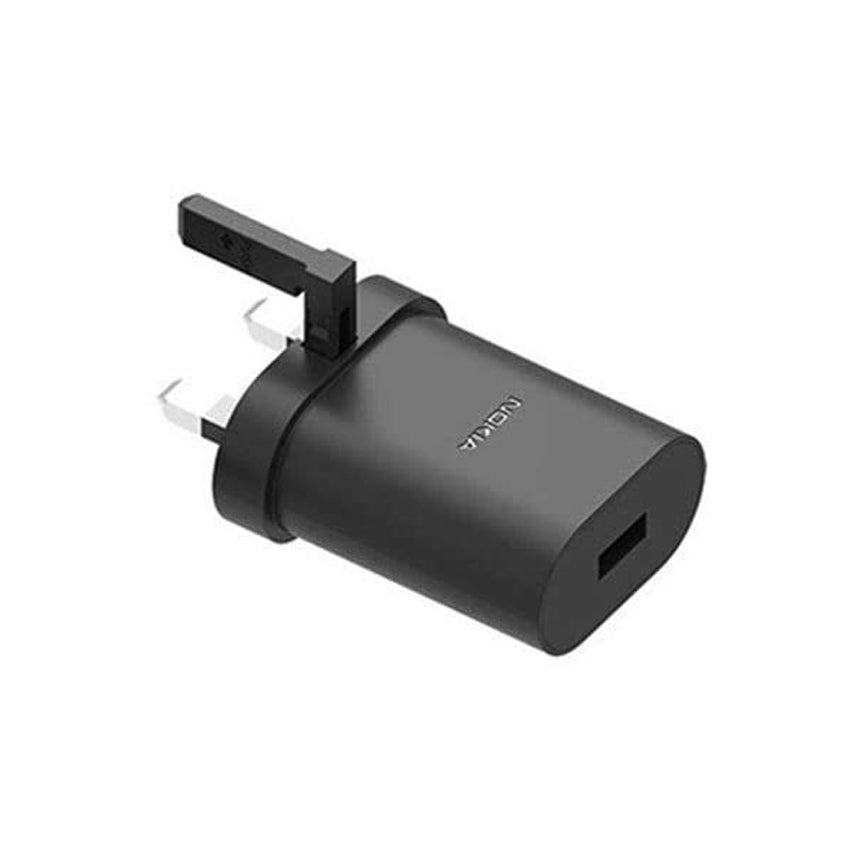 Nokia 18W Charger AD-18WX Black side view