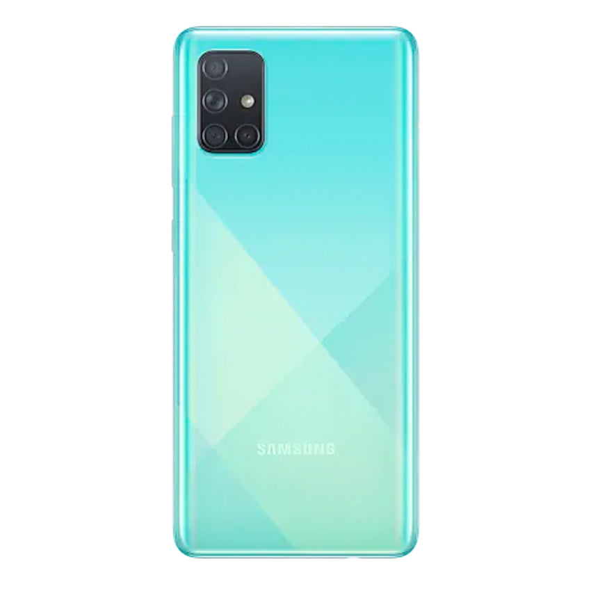 Samsung Galaxy A71 Duos Prism Crush Blue Back - Fonez-Keywords : MacBook - Fonez.ie - laptop- Tablet - Sim free - Unlock - Phones - iphone - android - macbook pro - apple macbook- fonez -samsung - samsung book-sale - best price - deal