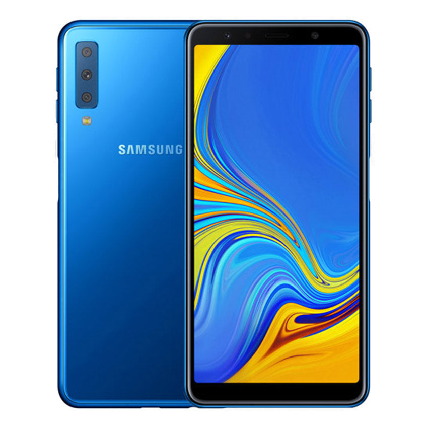 Samsung Galaxy A7 2018 Blue - Fonez -Keywords : MacBook - Fonez.ie - laptop- Tablet - Sim free - Unlock - Phones - iphone - android - macbook pro - apple macbook- fonez -samsung - samsung book-sale - best price - deal