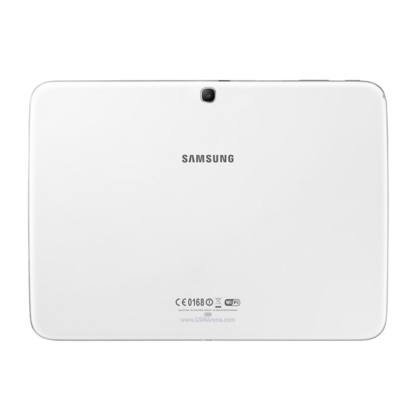 Samsung Galaxy Tab 3 Wifi SM-P5210 white back view - Fonez-Keywords : MacBook - Fonez.ie - laptop- Tablet - Sim free - Unlock - Phones - iphone - android - macbook pro - apple macbook- fonez -samsung - samsung book-sale - best price - deal