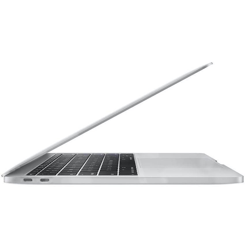 Apple MacBook Pro 13" A1708 Intel Core i5 8GB RAM 256GB SSD Silver Left Side View with half Lid Open- Fonez