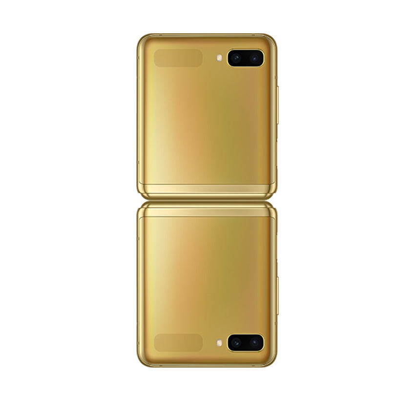 Samsung Galaxy Z Flip Mirror Gold Back - Fonez -Keywords : MacBook - Fonez.ie - laptop- Tablet - Sim free - Unlock - Phones - iphone - android - macbook pro - apple macbook- fonez -samsung - samsung book-sale - best price - deal